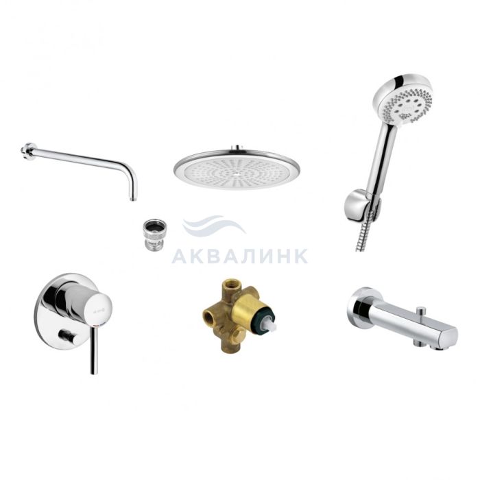 Система душевая KLUDI Bozz 7 в 1 386310576