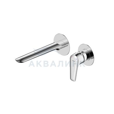 Смеситель для раковины Milardo Дейл (Dale), встраиваемый, глянцевый хром, DALSB00M65