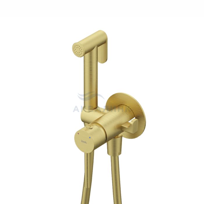 Смеситель для биде IDDIS Axes встраиваемый, матовое золото 005MGR0i08
