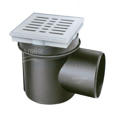 Трап Viega 4956 150х150/100 горизонтальный для подвальных помещений 106003