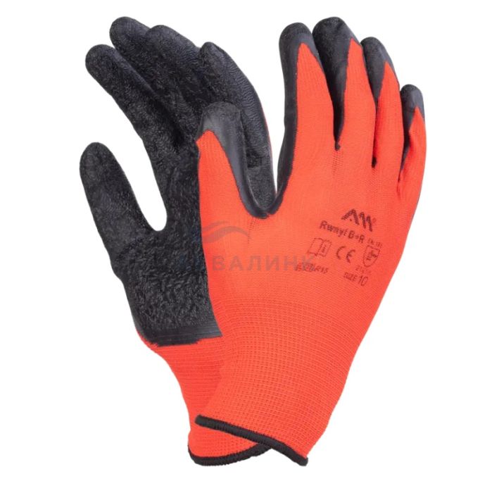 Перчатки латексные на нейлоновой основе