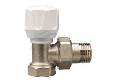 Клапан STOUT ручной терморегулирующий угловой SVR