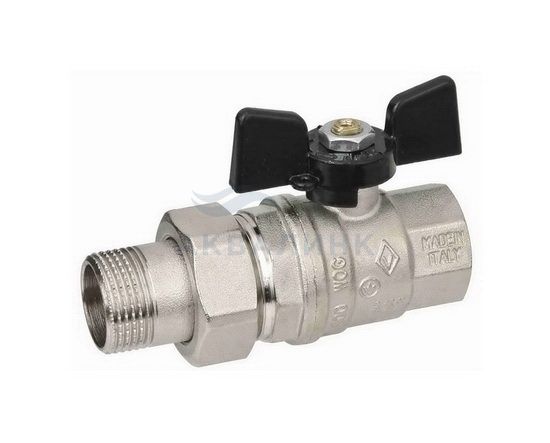 Кран шаровой Bugatti 322 бабочка со сгоном в/н