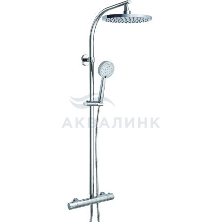 Система душевая OLIVE'S Termo с термостатом и верхним душем, хром, 34292TM