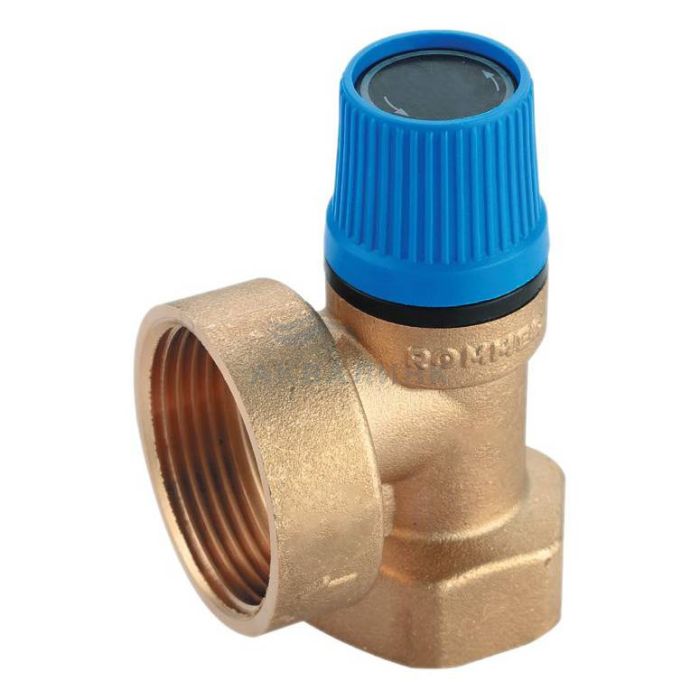 Клапан предохранительный ROMMER для систем водоснабжения 10 бар 1/2"x3/4"
