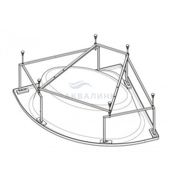 Комплект монтажный для ванны Santek КАРИБЫ 140х140