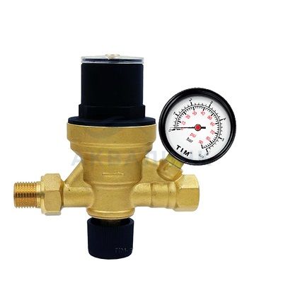 Клапан автоматической подпитки с манометром 1/2" TIM AF0206A