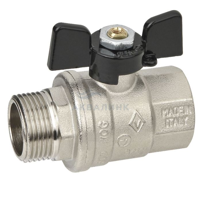 Кран шаровой Bugatti 307 бабочка в/н