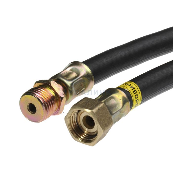 Подводка газ в/н 1/2" Русло резина черная