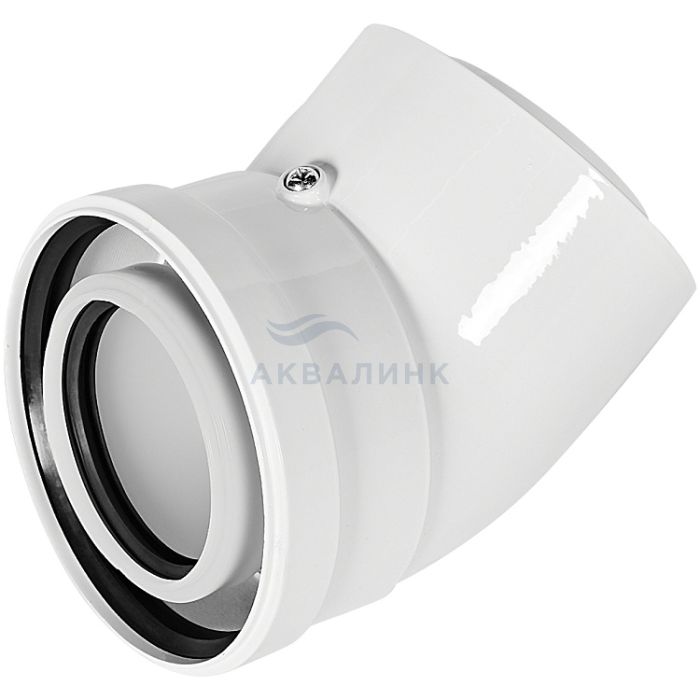 Отвод ROMMER 45гр. конденсационный коаксиальный D80(п-м)/125(п-м) RCA-8012-000045