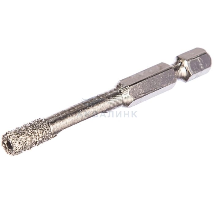 Сверло алмазное по керамограниту Зубр хвостовик HEX 1/4" Профессионал
