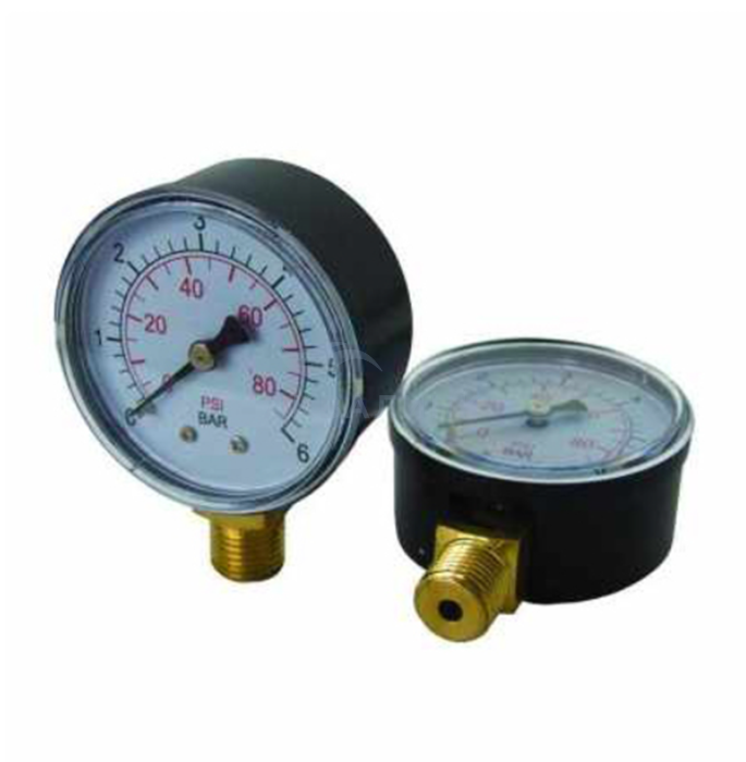 Манометр TIM радиального подключения 1/4" - 6 бар