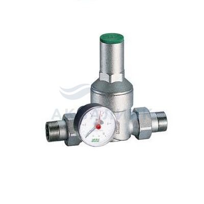 Редуктор давления FAR мембранный, с манометром, хром, НР-НР, FA 2815