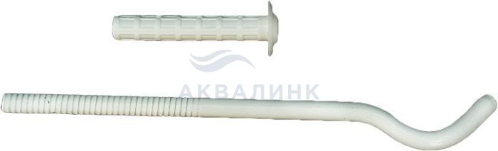 Кронштейн ТВЕК "DUETTO" штырьевой белый плоский 9х220 мм. (твек. 6.7.)