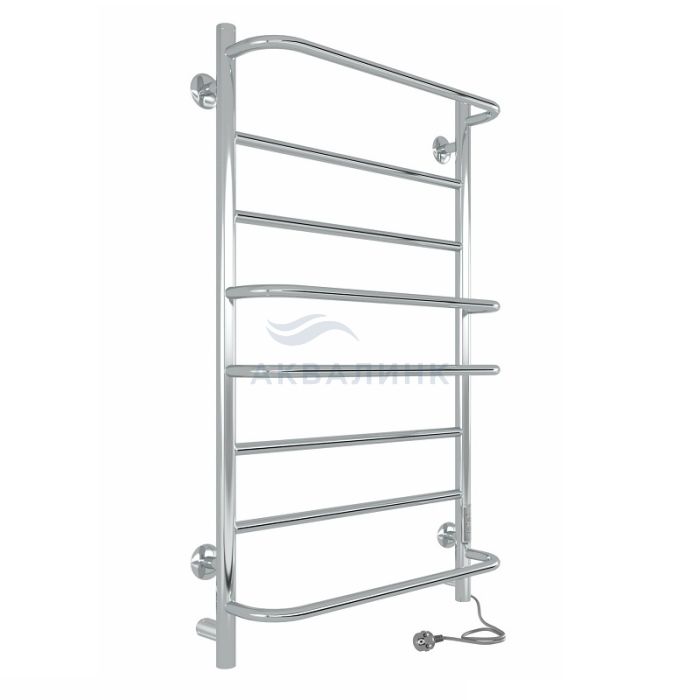 Полотенцесушитель электрический INDIGO лесенка Europe Lux 80/40 (таймер, скр.монтаж, унив.подкл.R/L, Полиров.)