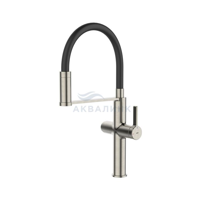 Смеситель для кухни IDDIS Айкон (Ikon) гибкий излив, сатин, IKNBNFFi05