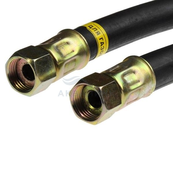 Подводка газ вр 1/2" Русло ГИГАНТ резина черная