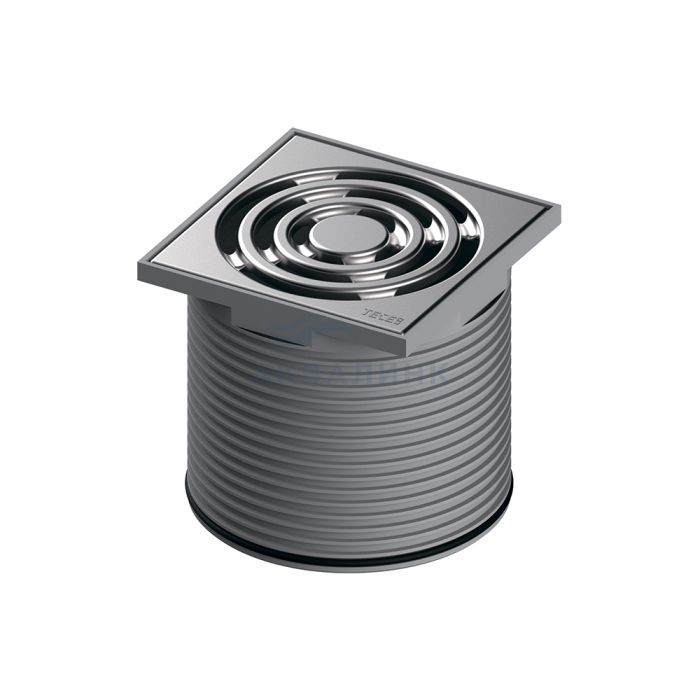 Решетка Tece Drainpoint S, в пластиковой рамке, с монтажным элементом