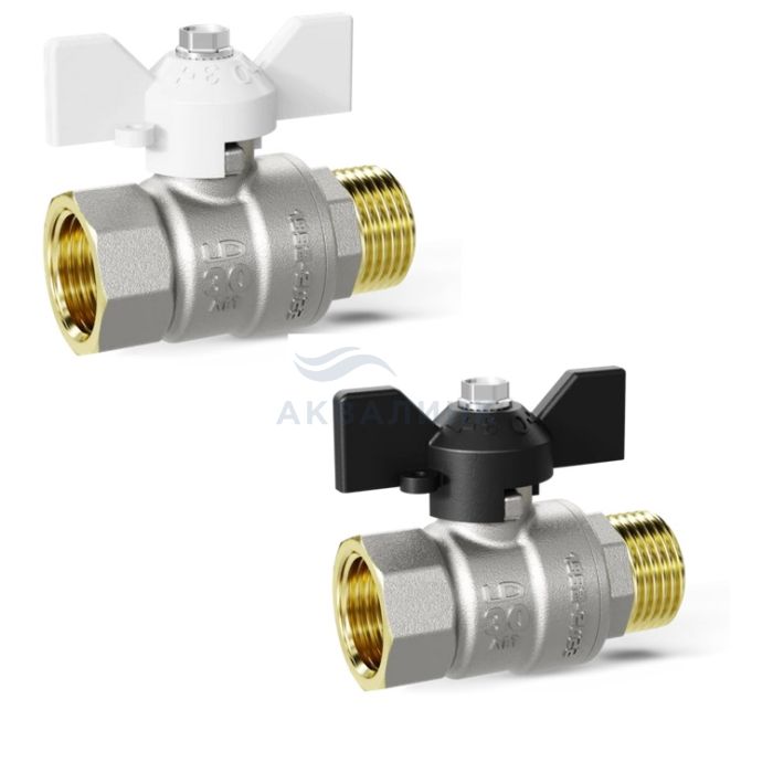 Кран шаровой LD Pride в/н бабочка