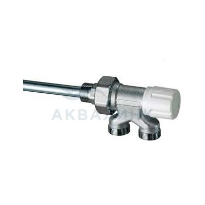 Узел Far нижнего подключения для однотрубных систем, регулирующий, с горизонтальной ручкой