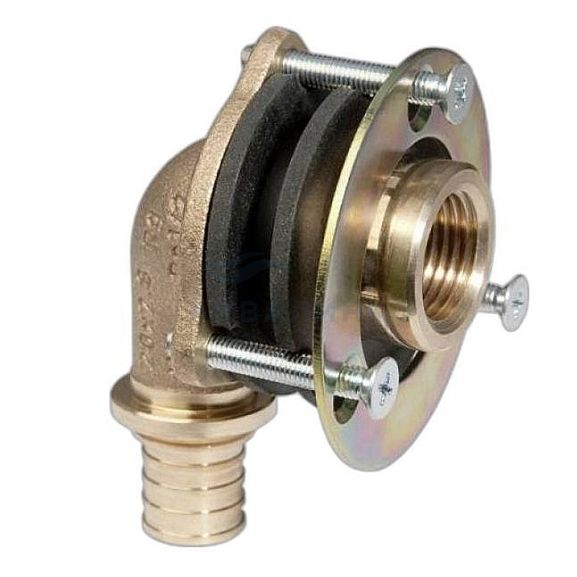 Водорозетка Рехау В для гипсокартонных плит (латунь)