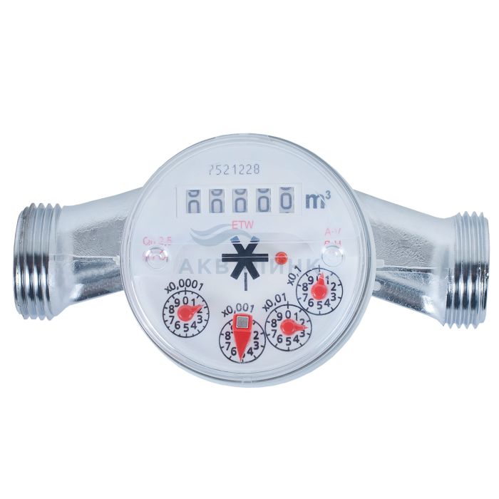 Счетчик воды Zenner ETW-N-MZ 20 для горячей воды без сгонов