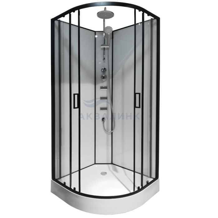 Кабина душевая Loranto Neo CS-21811 90х90 без крыши, низкий поддон, белые стенки