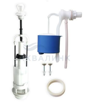 Арматура штоковая боковой подвод Псков 110.54.14.0/110.56.14.0 (АБ66) ручка белая