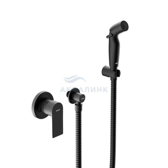 Смеситель для биде Damixa Apollo 477510300 с гигиеническим душем, черный