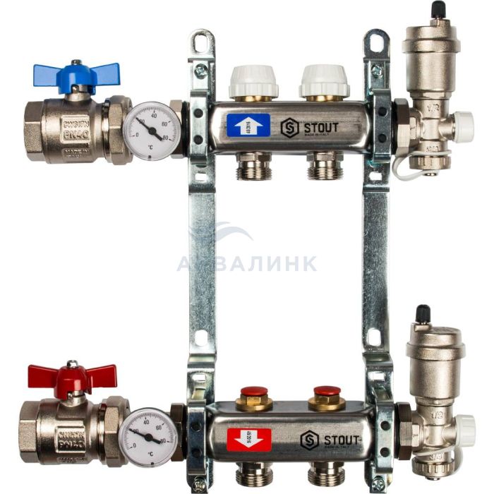 Группа коллекторная Stout в сборе без расходомеров SMS 0912