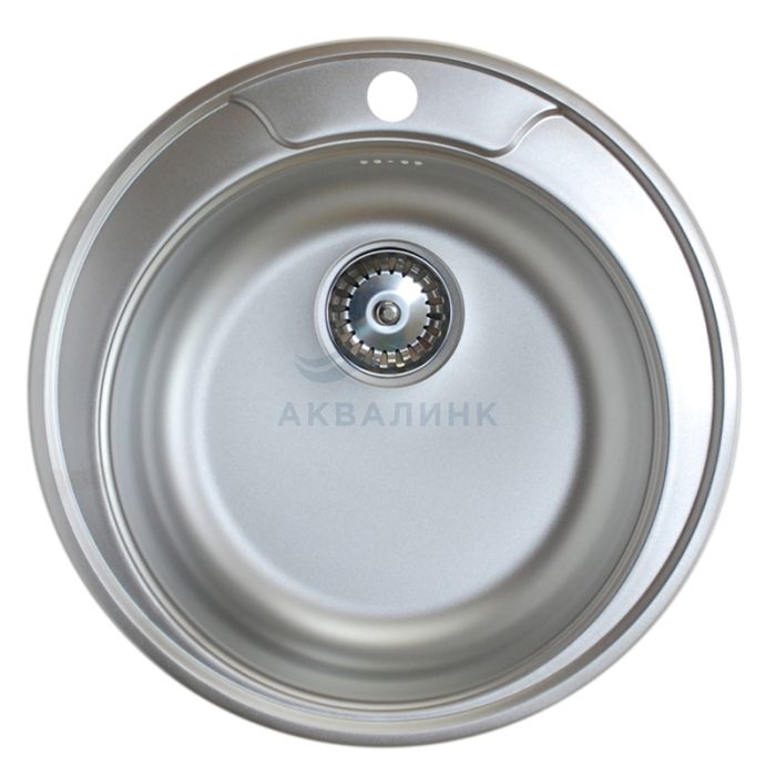 Мойка врезная D-49 (0,8х180) Ledeme L74949 матовая с сифоном