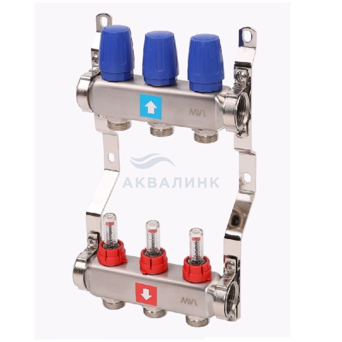 Группа коллекторная MVI с расходомерами 1" х 3/4"ЕК