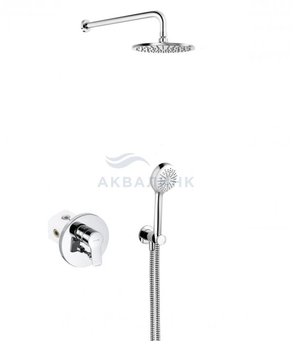 Система душевая KLUDI Pure&Easy 7 в 1 встраиваемая, хром 376400565