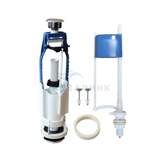 Арматура кнопочная нижний подвод Псков 105.57.14.3 (АБ69) кнопка метал