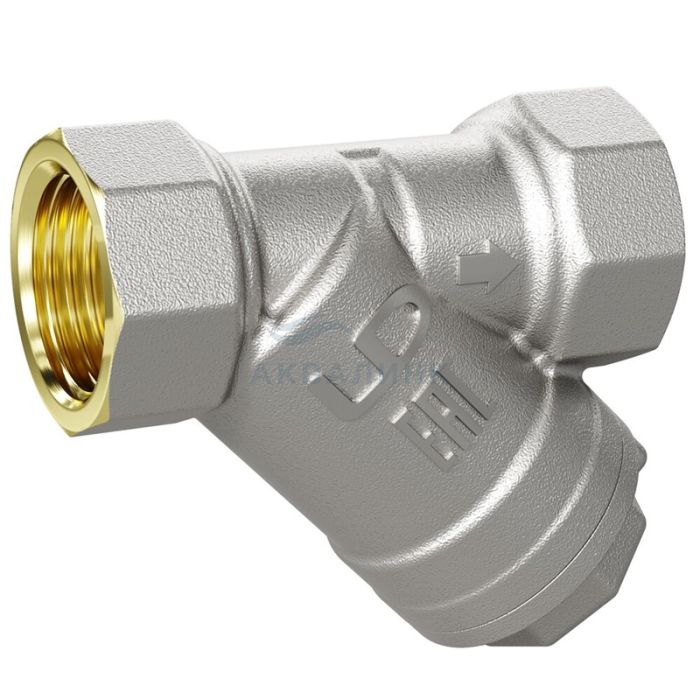 Фильтр косой LD Pride латунный 500 мкм, 1/2" (57.15.В-В) Ду 15 Ру 40