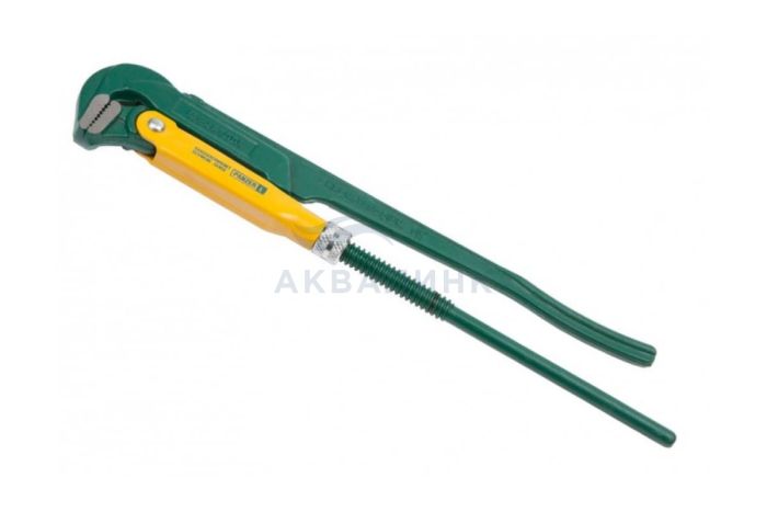 Ключ трубный KRAFTOOL Panzer-L, прямые губки, Cr-V, 1-1/2"/440мм, №2