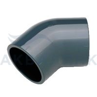 Угольник Комстэт ПВХ клеевой (PVC-U) Ø110х45°, PN10