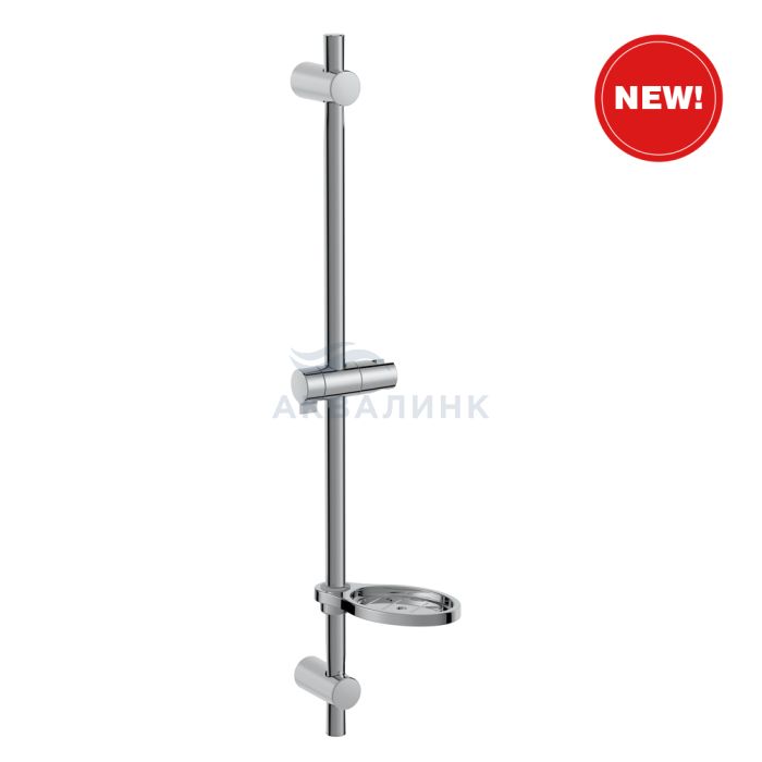 Стойка для душа OLIVE'S с мыльницей, хром KD02