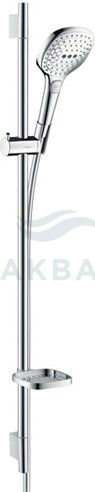 Комплект душевой Hansgrohe Raindance Select E 120 3 jet 90 см белый/хром 26621400