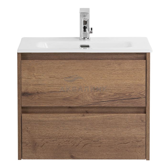 Тумба BelBagno KRAFT 39-500/390-2C-SO-RT для раковины подвесная с двумя выкатными ящиками Rovere Tabacco