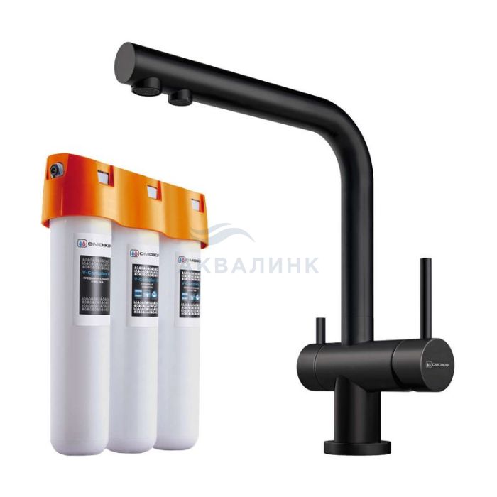 Комплект Omoikiri Nagano+ PURE DROP LITE 4284.8028 графит