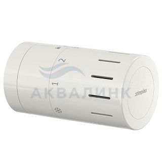 Термоголовка Design TC-D1, М30х1.5, с установкой нуля, белая F35320 