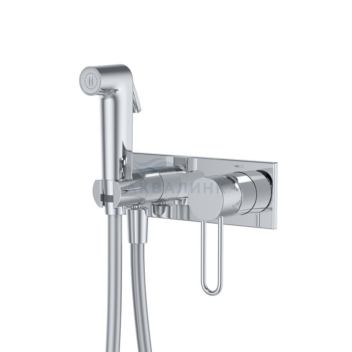 Смеситель для биде IDDIS Дюна (Duna) DUNSBV0i08 с гигиеническим душем с защитным клапаном, глянцевый хром