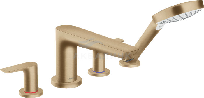 Смеситель на борт ванны Hansgrohe Talis E 71748140, на 4 отверстия, шлифованная бронза