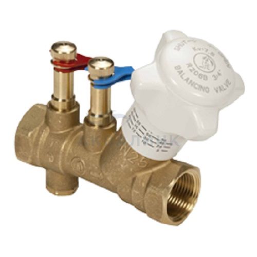 Клапан балансировочный Giacomini  р/р Ду 25 Ру 25 Kvs 7, со штуцерами, со сливом, R206B