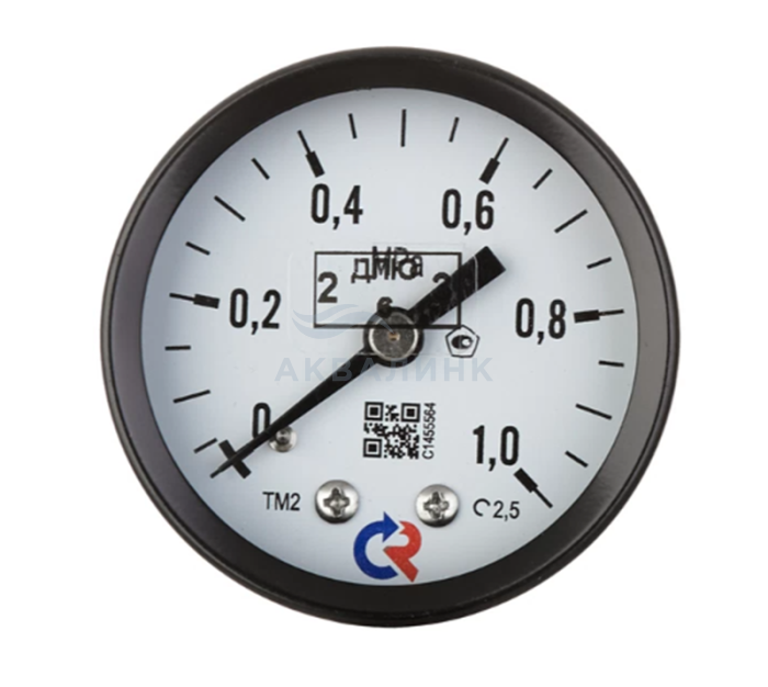 Манометр РОСМА ТМ-210Т.00 50/10 (1/4", 0-10 бар, 2,5) аксиальный