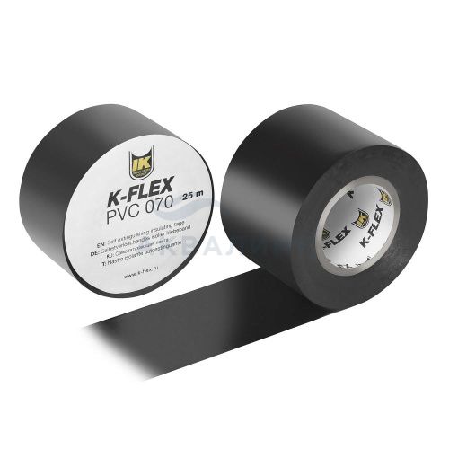 Лента для теплоизоляции K-FLEX 038-025 PVC AT 070 black 850CG020001