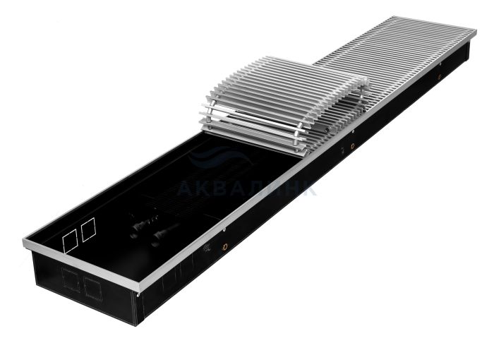 Конвектор внутрипольный Gekon Eco H11 T18 /UNA, с решеткой, без клапана