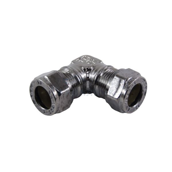 Угол обжимной для медной трубы хром