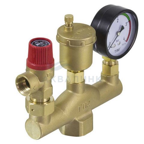 Группа безопасности TIM для котла, КЛАССИК 1"-3 бар JH1025-3